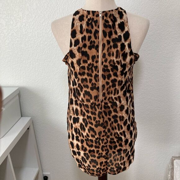 Eleven 22 leopard print high neck blouse-Small - Picture 2 of 7